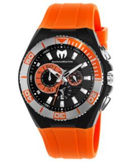 TechnoMarine Watch, Unisex Swiss Chronograph Orange Silicone Strap