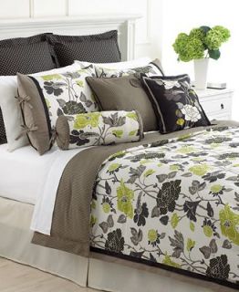 Martha Stewart Collection Bedding, Layered Flowers 6 Piece Comforter