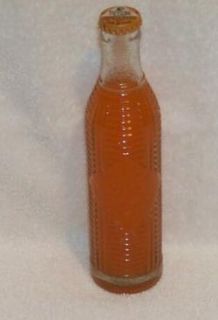 Embossed Clear 1940s Orange Crush Soda Bottle from Meadville PA