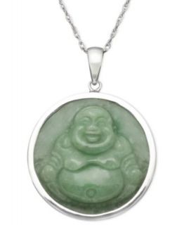 14k Gold Necklace, Jade Buddha Pendant   Necklaces   Jewelry & Watches