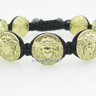 Greek style medusa string bracelet beaded versace jewelry fashion bead