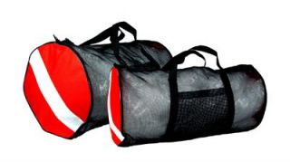 Dive Flag Mesh Duffel Bag w Front Mesh Pocket 30X16