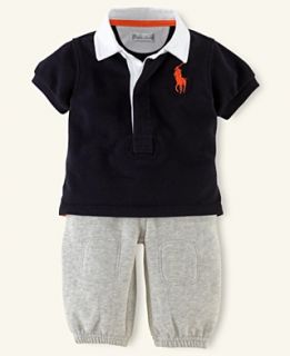 Ralph Lauren Baby Set, Baby Boys Plaid Shirt and Pant Set