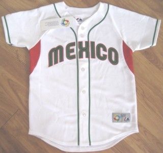 Majestic Mexico 09 World Baseball Classic Jersey L Y