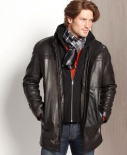 Marc New York Jacket, Barry Midlength Nubuck Leather Coat   Mens Coats