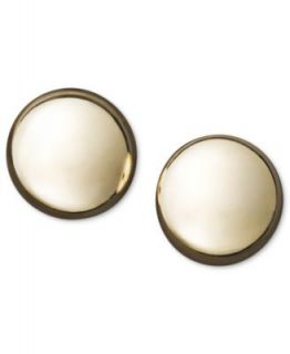 14k Gold Earrings, Flat Ball Stud (5mm)   Earrings   Jewelry & Watches