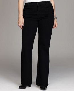 Not Your Daughters Jeans Plus Size Jeans, Sarah Boot Cut Black Wash