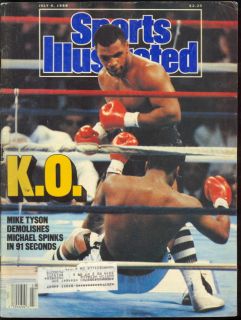 1988 Sports Illustrated Mike Tyson K O Michael Spinks