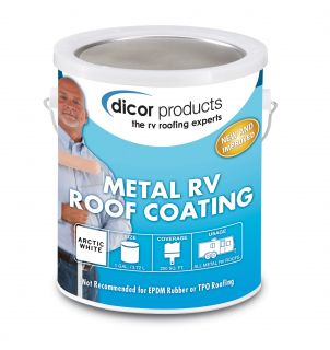 roof coating system for use on metal fiberglass rv roofing not