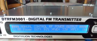 DTRFM3001 30W RF Broadcast FM Transmitter 87 5 108MHz New