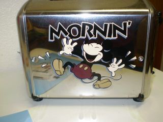 Mickey Mornin Toaster W/ Box Villaware Singing Musical Disney