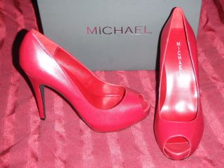 Sexy New Michael Shannon Shoes Red High Heels Sz 8 5