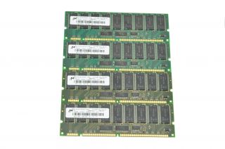 Micron 1GB 4X256MB RAM Memory PC133 133MHz CL3 ECC SDRAM MT18LSDT3272G