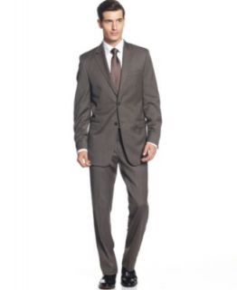 Tommy Hilfiger Suit, Brown Glen Plaid Slim Fit   Mens Suits & Suit