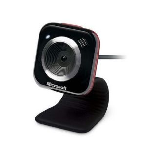 Microsoft LifeCam VX 5000 webcam Black red Mic VX 5000 Auto Light (no