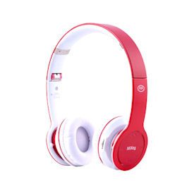 Bluetooth Collapsible HD DJ Studio Stereo Headphone Miikey Red