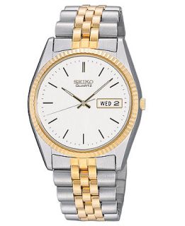 Seiko Watch, Mens Two Tone Stainless Steel Bracelet 40mm SGF204   All