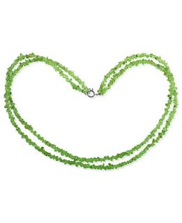 EFFY Collection 14k White Gold Necklace, Peridot Chip Necklace (129 3