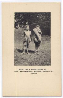 1930 MILLBORO SPRINGS VA nr Warm Springs CAMP WALLAWHATOOLA Boys Camp