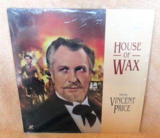 Mint Laserdisc Vincent Price House of Wax Horror Movie in Shrink