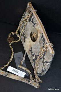 DKNY Metallic Python Handbag Bolsa Sac Väska Handtasche СУМКА