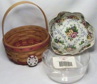 RETIRED 1998 LONGABERGER MOTHERS DAY RINGS & THINGS BASKET w/LINER