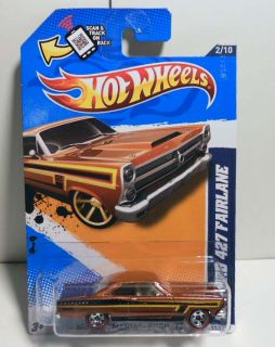 HOT WHEELS 2012 #112 MUSCLE MANIA FORD 66 FORD 427 FAIRLANE 