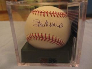 STAN MUSIAL SIGNED AUTOGRAPHED OFFICIAL MAJOR LEAGUE BASEBALL   PSA