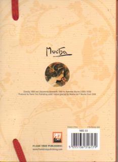 Alphonse Mucha Mini Notebook Unlined Blank Purse Sized