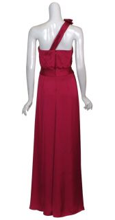 Mikael Aghal Rich Raspberry Evening Gown Dress New