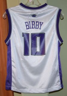 Sacramento Kings Reebok Mike Bibby 10 Basketball Jersey Boys Youth