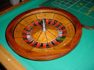 Vintage 30s B C Wills Roulette Wheel and Board Detroit Michigan