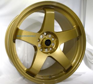 18 Rota Wheels P45R Gold 18x9 5 RX8 3000gt 300zx G37