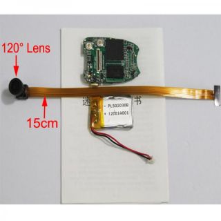 New wide 120 lens module /15cm FPC line for HD 808 keychain DVR camera