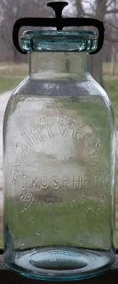 Millville Atmospheric Fruit Jar 56 oz All Original