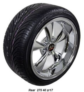 17 9 10 5 Chrome Bullitt Wheels Nexen Tires Rims Fit Mustang® 94