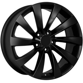 Turbine Style MATTE BLACK Wheels Rims Fit VW JETTA (MKV MKVI) CC Eos