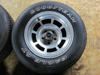 Original Alloy Wheels Eagle GT Tires Rims 1980 1981 Survivor