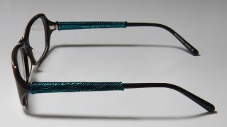 New Koali 7068K 52 17 135 Brown Teal Full Rim Optical Eyeglasses