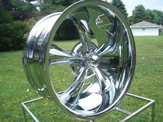 20x8 5 Ridler Hot Rod Wheels Ford Chevy Chrome Chevy GMC Truck 5 on 5