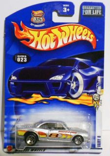 Hot Wheels 2003 23 First Ed Vairy 8 Silver w 5sps Mint on Card