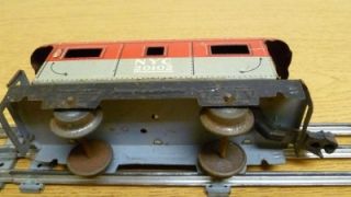 Marx 6 Caboose Train Car New York Central Line 20102 Tin Toy Red Gray
