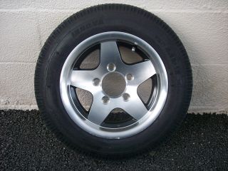 Aluminum Trailer Wheel 4 80 12 Tire LR C 4 80x12 5 Bolt
