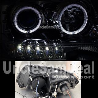 Jeep Grand Cherokee Dual Halo Rims Angel Eyes Projector Headlights