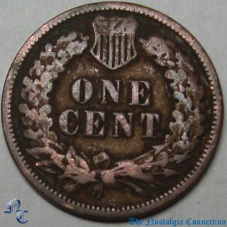 1895 Indian Head Cent Penny Coin C929 Good Nice Rims