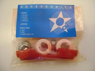 Tracker Copers Fits Sixtrack and Extrack Skateboard Trucks Red
