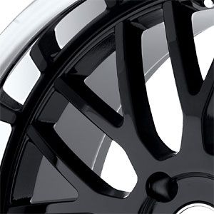 New 20X8.5 5 112 Vengeance Gloss Black W/Stainless Wheel/Rim