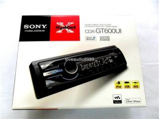 2011 Sony CDX GT600UI CD  WMA USB iPod Car Player