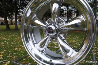15x7 Rev Classic Wheels Hot Rod 5 Spoke Vintage Pontiac Chevy Buick