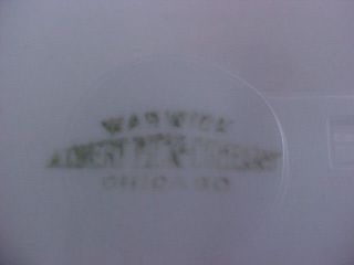 Vintage Warwick Albert Pick Company China 7 Plates